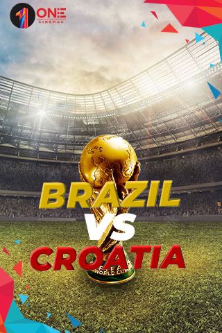 Brazil vs Croatia portrait poster