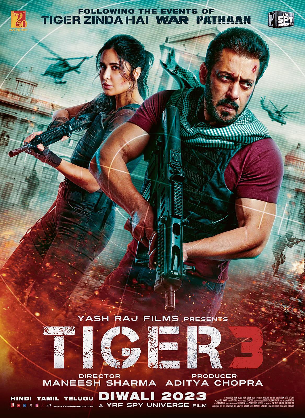 Tiger 3 portrait poster
