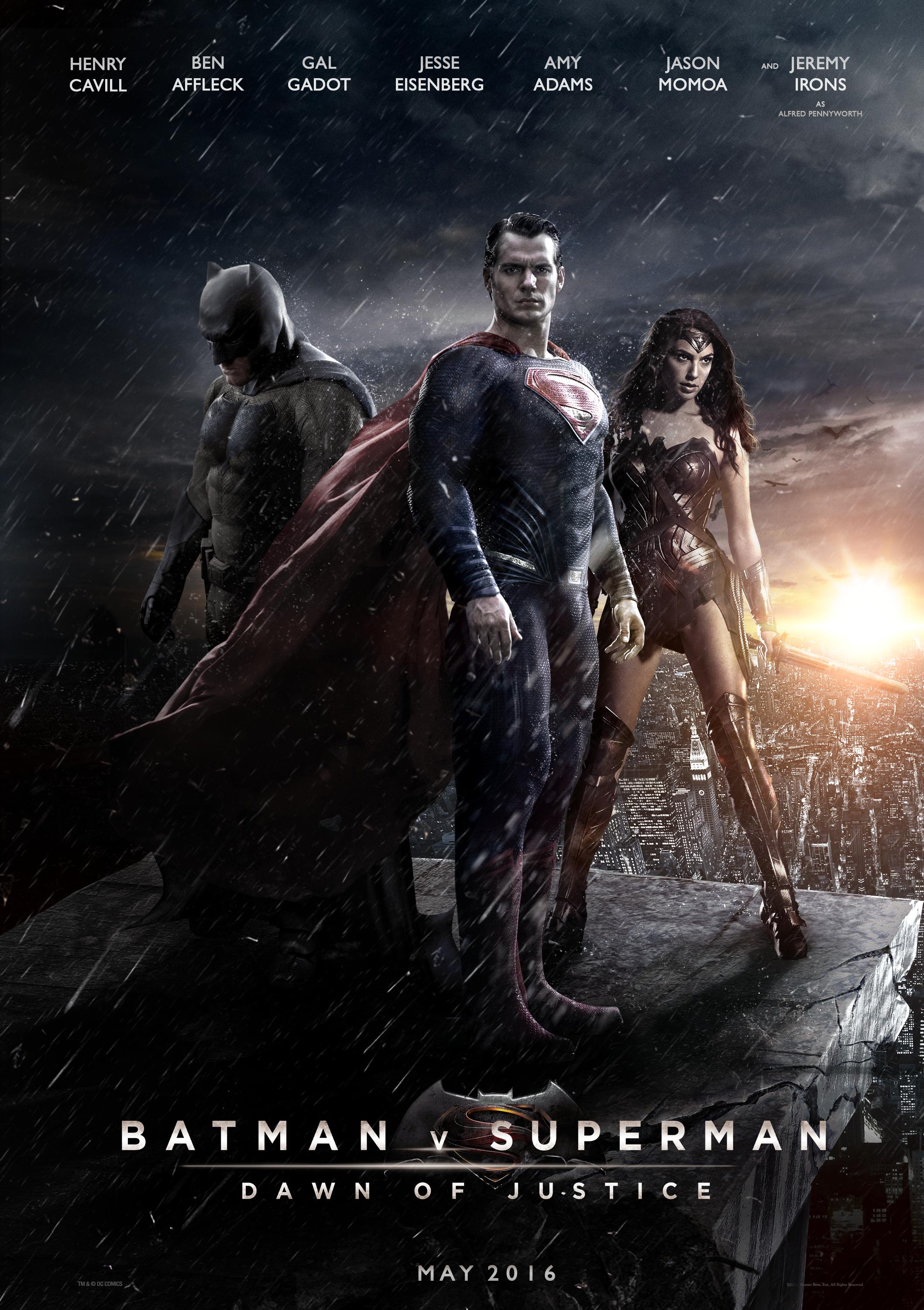 Batman v Superman: Dawn of Justice In 3D PORTRAIT POSTER