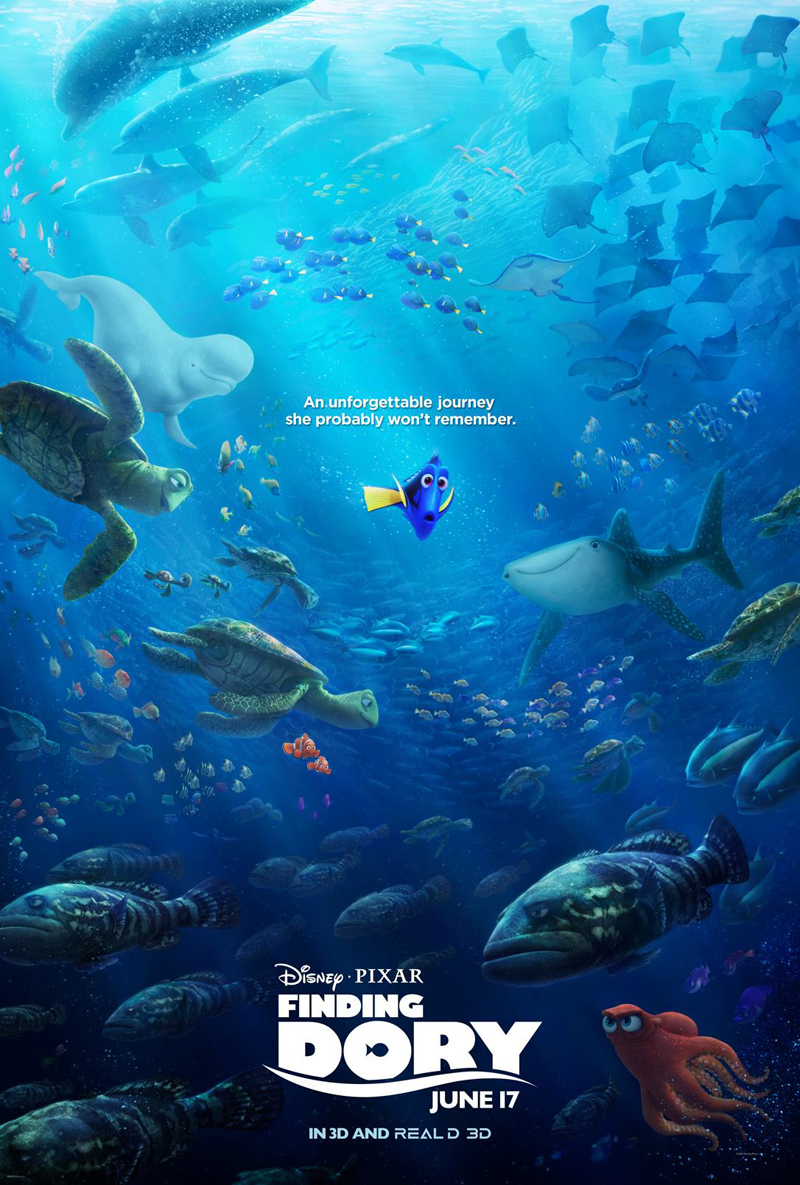 Finding Dory in 3D PORTRAIT POSTER