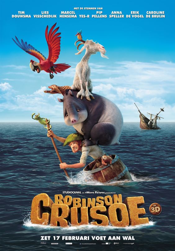 Robinson Crusoe In 3D portrait poster
